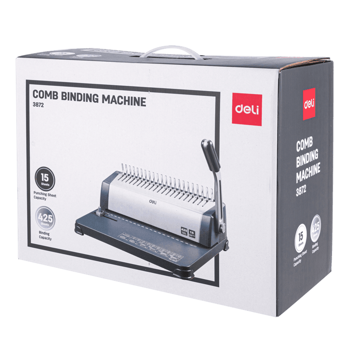 e3872 15 sheets a4 metal split comb binding machine china