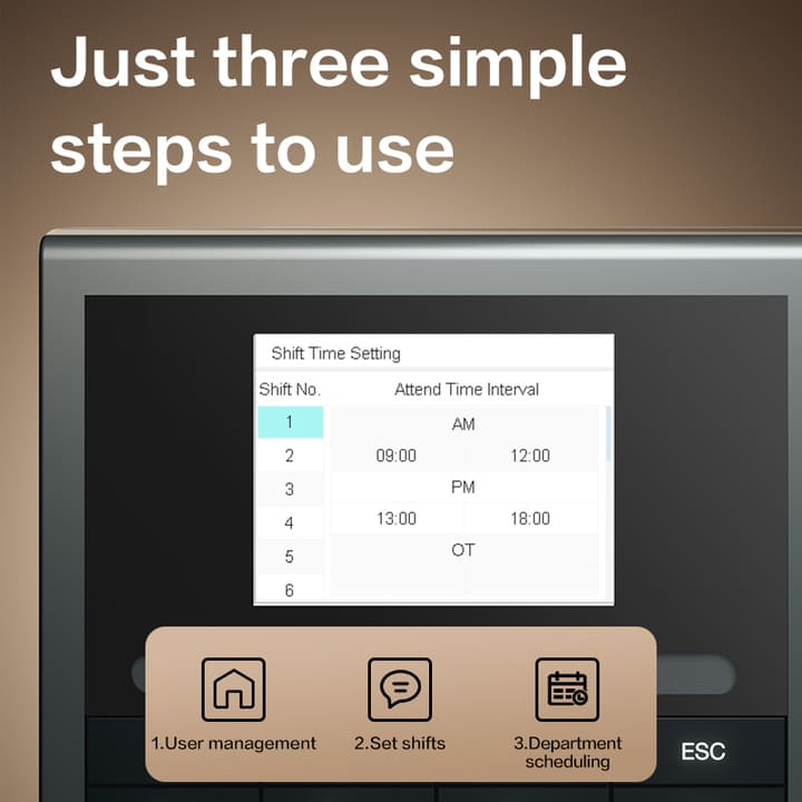 es172 fingerprint face palm vein attendence machine manufacturer