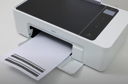 컴퓨터 델리 프린터 D311NW 잉크젯 프린터를 통해 헤드 클리닝 인쇄