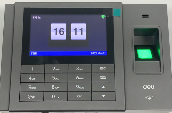 기계에 일정 설정 | 델리 출석 기계