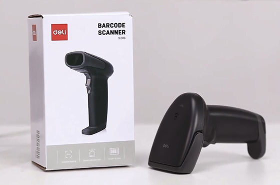 01 델리 ES216W 레드 라이트 스캐너