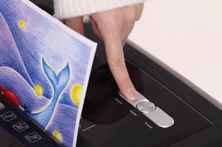 델리 E14400 종이 슈레더