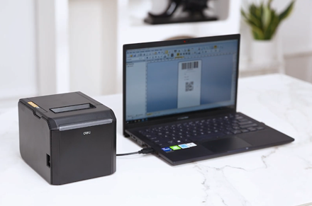 델리 ES301 ES302 열 영수증 프린터