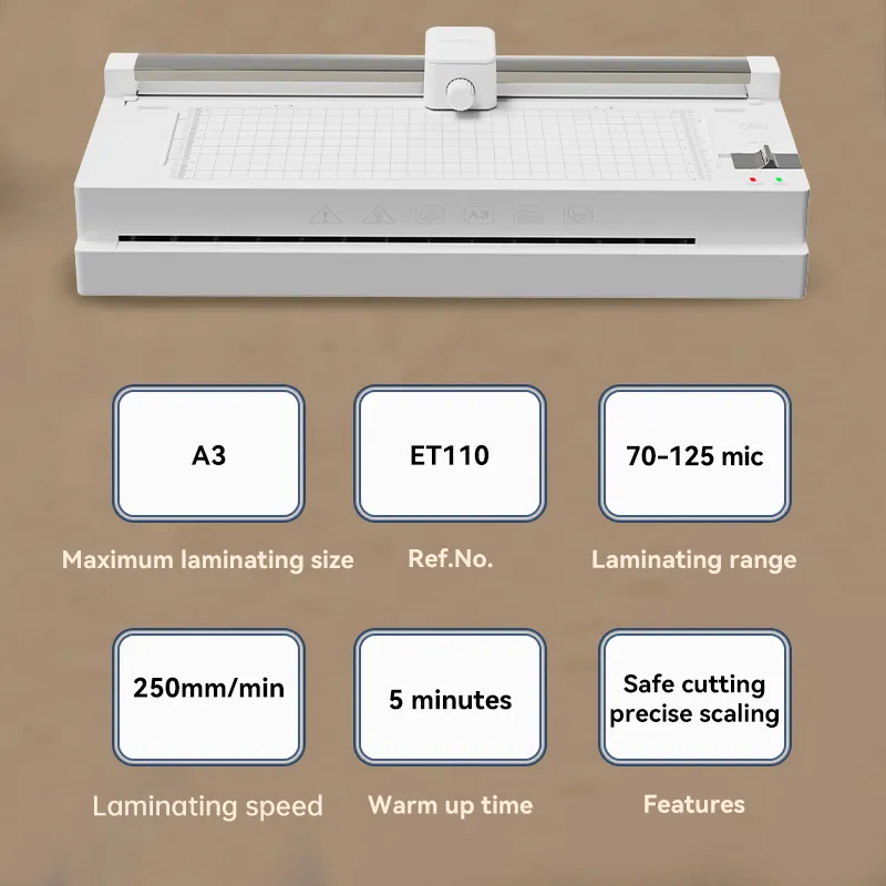 ET110 70-125 미크론 A3 3-in-1 다기능 라미네이터